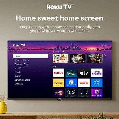 Hiro Roku TV 40" 1080p Full HD Smart TV Flat Screen LED Television with Roku TV and Dolby Audio for Streaming (LOCAL PICKUP ONLY)