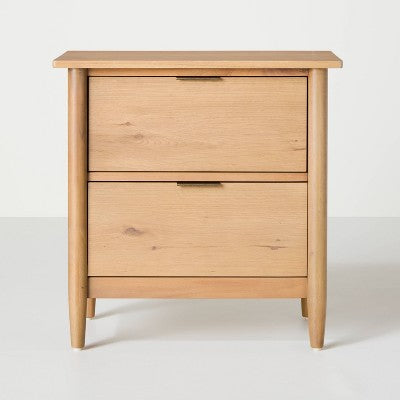 Wood Nightstands with Drawers White Oak/Natural - Hearth & Hand with Magnolia (LOCAL PICKUP ONLY)