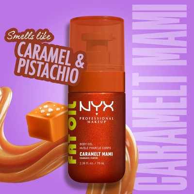 NYX Professional Makeup Fat Oil Body Oil with Vitamin E & Avocado Oil - Caramelt Mami - 2.36 fl oz