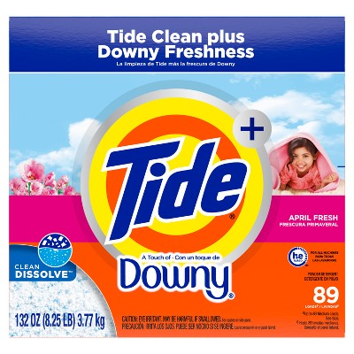 Tide with Downy Powder Laundry Detergent - 89 Loads