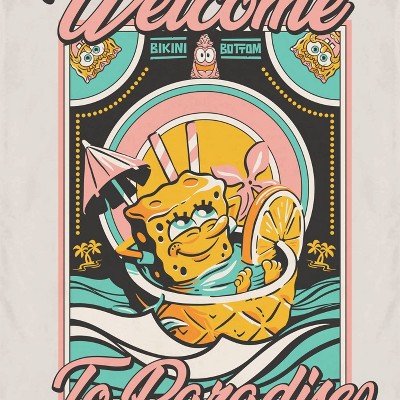 Men's Nickelodeon SpongeBob SquarePants T-Shirt - Cream XXL