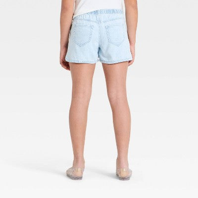 Girls' Pull-On Denim Shorts - art class Light Wash XXL