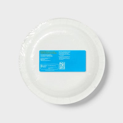 Disposable Plate 8.5" - Checkered - 44ct - up&up