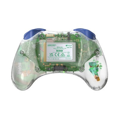 PDP REALMz Wireless Nintendo Switch Controller Forest Biome: USB-C Connection, Clear Design