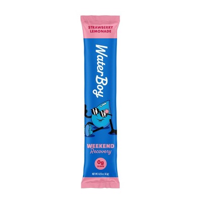 Waterboy Hydration + Weekend Recovery Vegan Dietary Supplement Powder - Strawberry Lemonade - 2.75oz/12ct