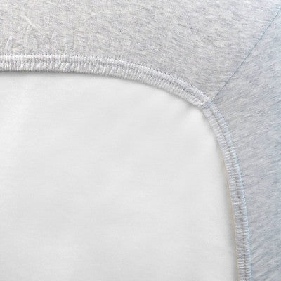 Honest Baby Organic Cotton Fitted Crib Sheet - Light Heather Gray