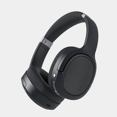Active Noise Cancelling Bluetooth Wireless Over-Ear Headphones - heyday Black: Built-In Mic, Detachable Cable