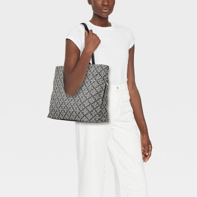 Kate Tote Handbag - A New Day Jacquard Black