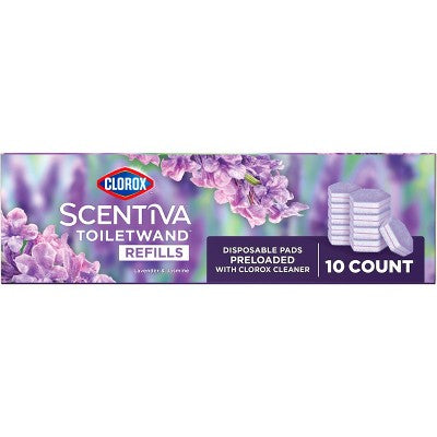 Clorox Scentiva Lavender & Jasmine ToiletWand Pad Cleaner Refills - 10ct