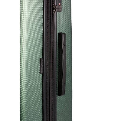 SWISSGEAR Energie Hardside Large Checked Spinner Suitcase - Green: Expandable