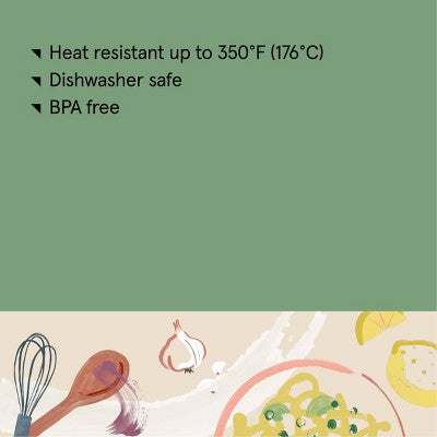 Soft Grip Nylon Pasta Spoon Gray - Figmint