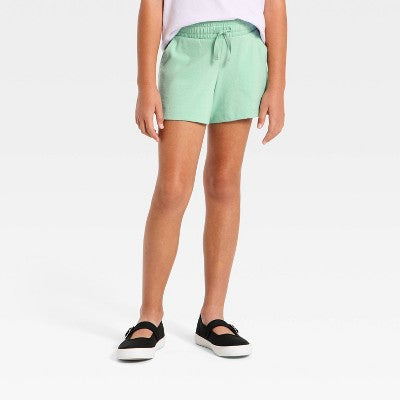Girls' Pull-On Knit Shorts - Cat & JackMint Green L