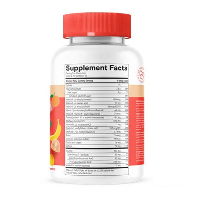 SmartyPants Kids Plus Multivitamin & Omegas Gummies - 60ct EXP: