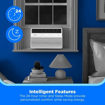 Midea 14,000 BTU DOE Smart Inverter Window Air Conditioner, For Spaces Up to 700 sq. ft, White (LOCAL PICKUP ONLY)