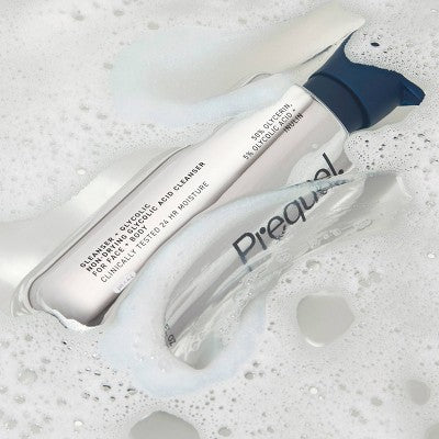 Prequel Gleanser + Glycolic Acid Non-Drying Cleanser - 13.5 fl oz: Basic Cleansing, Liquid, Normal & Combination Skin