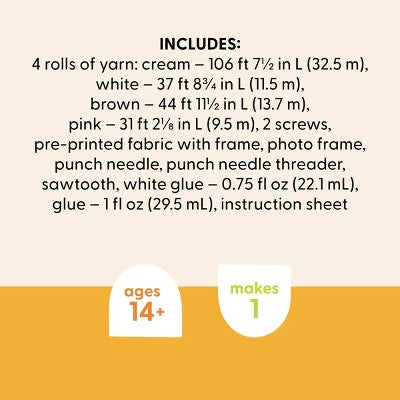 Punch Needle Frame Craft Kit - Mondo Llama