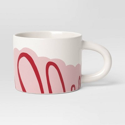 16oz Stoneware Donut Mug White - Room Essentials: Microwave & Dishwasher Safe, Hot/Cold Beverages, 16oz Capacity