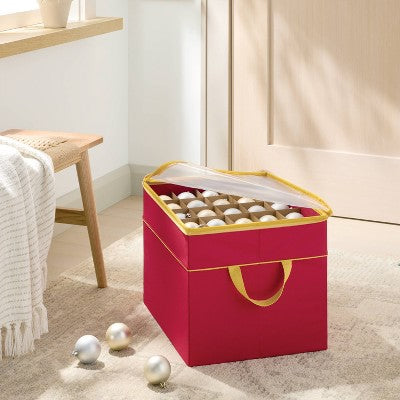Soft Sided Christmas Ornament Storage Box - Brightroom