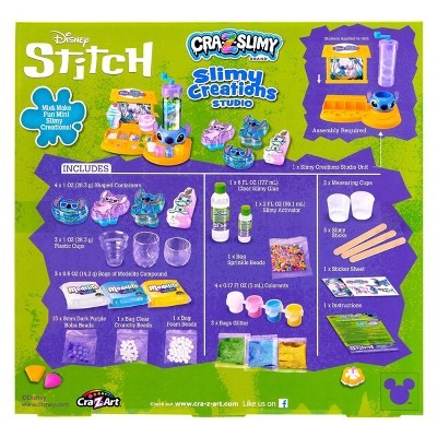 Disney Stitch Slimy Creations Studio: Craft Activity Kit with 46 Pieces for DIY Art