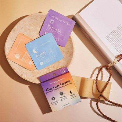 The Good Patch Fan Faves Set Plant-Based Vegan Wellness Patch - 3ct