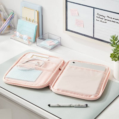 Zip Tablet Pouch Blush Pink Laptop Bag - Brightroom