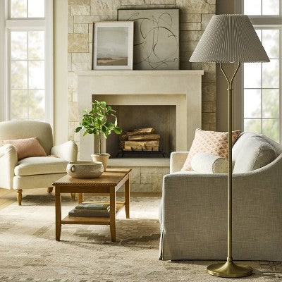 Brass Metal Stem Floor Lamp - Threshold designed with Studio McGee (LOCAL PICKUP ONLY)