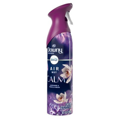 Febreze Downy Infusions Calm Air Mist - Lavender & Vanilla Bean - 8.1oz: Aerosol, Dye-Free, Phthalate-Free