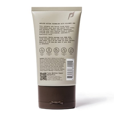 Papatui Men's Ageless Action Facial Exfoliating Scrub - Unscented - 4 oz