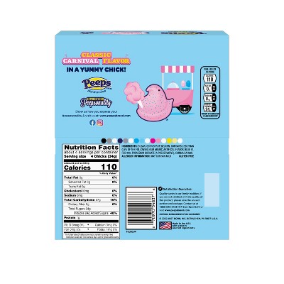 Peeps Easter Cotton Candy Chicks - 4.5oz/15ct