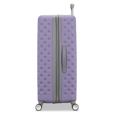 American Tourister Checkered 2.0 Hardside Large Spinner Wheels Suitcase - Purple Haze