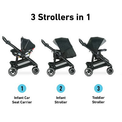 Graco Modes 3 Lite Platinum Travel System - Gray (LOCAL PICKUP ONLY)