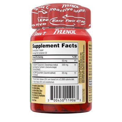 Tylenol Proactive Support Muscle & Joint Relief - 30ct: Oral Caplet, 250mg Strength
