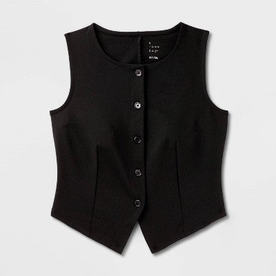 Women's Ponte Vest - A New Day Black M