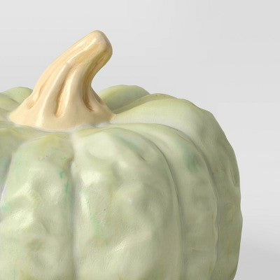 Small Pumpkin Figurine - Hyde and EEK! Boutique Light Green