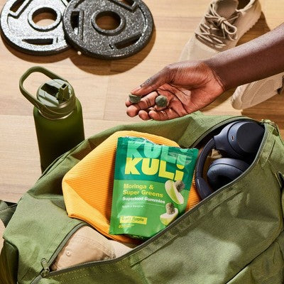 Kuli Kuli Daily Green Power Superfood Dietary Supplement Gummies - Green Apple - 60ct