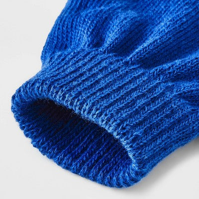 Kids' 3pk Knit Gloves - Cat & Jack Black/Blue/Gray One Size Fits All