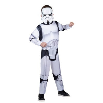 Kids' Star Wars Stormtrooper Halloween Costume Jumpsuit with Mask L