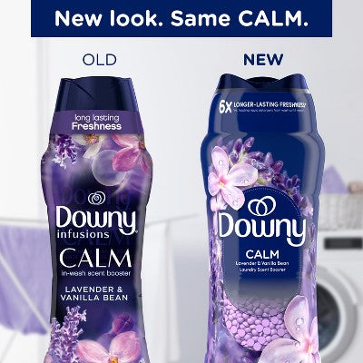 Downy Calm Lavender & Vanilla Bean In-Wash Booster Laundry Additive Beads - 30.1oz