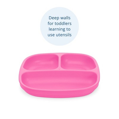 Re-Play 2pc Recycled Divided Plates Lavender and Pink