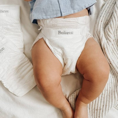 Believe Baby Premium Viscose Made from Bamboo Disposable Diapers - Size 2 - 6ct