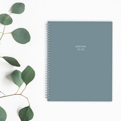 Blue Sky 2024-25 Weekly/Monthly Planner 11"x8.5" Wirebound Seaglass: Agenda, Adult Stationery, July-June Calendar