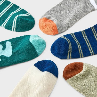Boys' 7pk Outdoor Ankle Socks - Cat & Jack S
