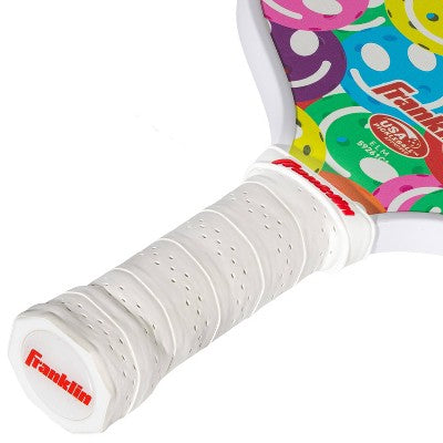 Franklin Sports Youth Paddle - Smiley Face Graphic: Fiberglass Racquet for Pickleball