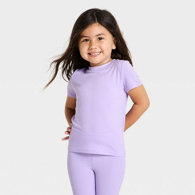 Toddler Girls' Gym Active T-Shirt - All In Motion Lilac Purple 3T
