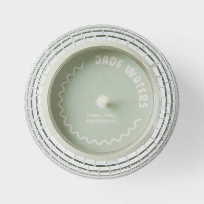 Disco Ball Jade Waters Flame Candle 4.8oz - Room Essentials