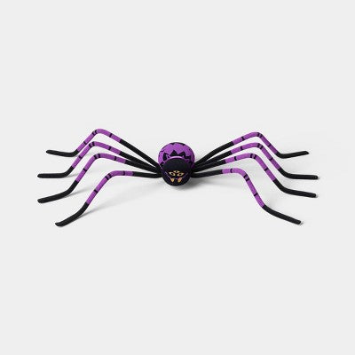 50" Large Three Eyed Spider Halloween Decorative Prop Purple- Hyde and EEK! Boutique