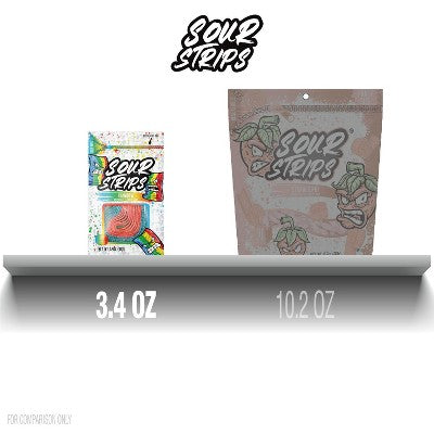 Sour Strips Rainbow Candy - 3.4 oz