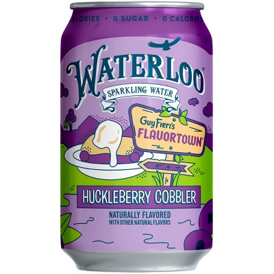 Waterloo Sparkling Water Huckleberry Cobbler Sparkling Water - 8pk/12 fl oz Cans