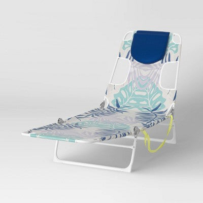 Outdoor Portable Folding Beach Coral Branch Lounger Chair - Sun Squad (LOCAL PICKUP ONLY)