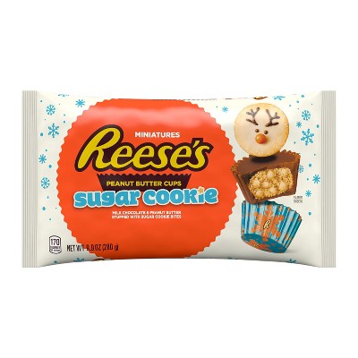 Reese's Christmas Peanut Butter Cup Sugar Cookie Miniatures - 9.9oz BB 05/26